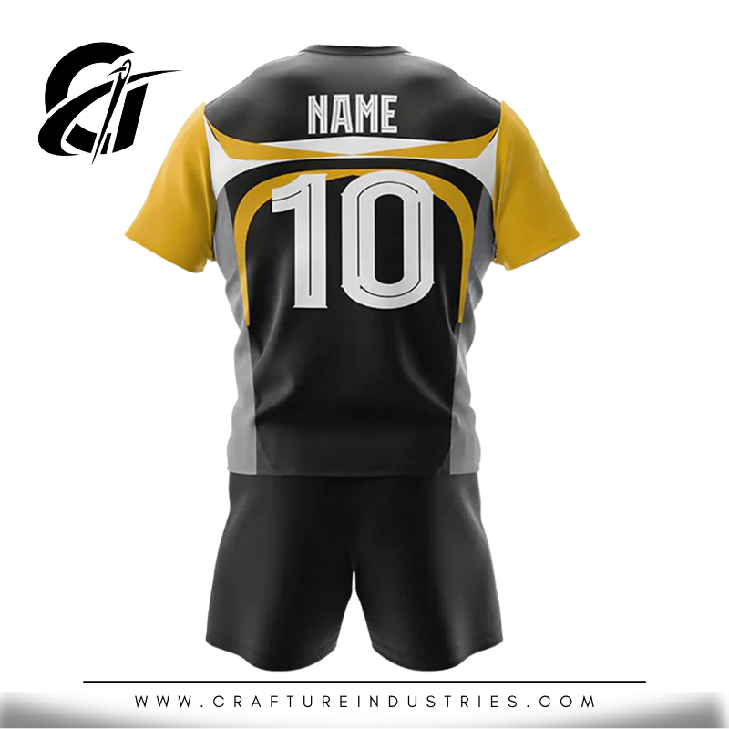 Football / Basketball Black & Gold Numbered Jersey - Image 2