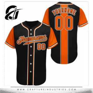 Black & Orange Baseball Jersey