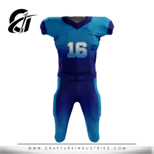 Blue Gradient American Football Uniform