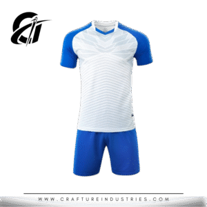 Blue & White Soccer Uniform Set