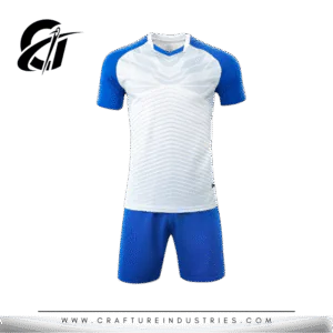 Blue & White Soccer Uniform Set