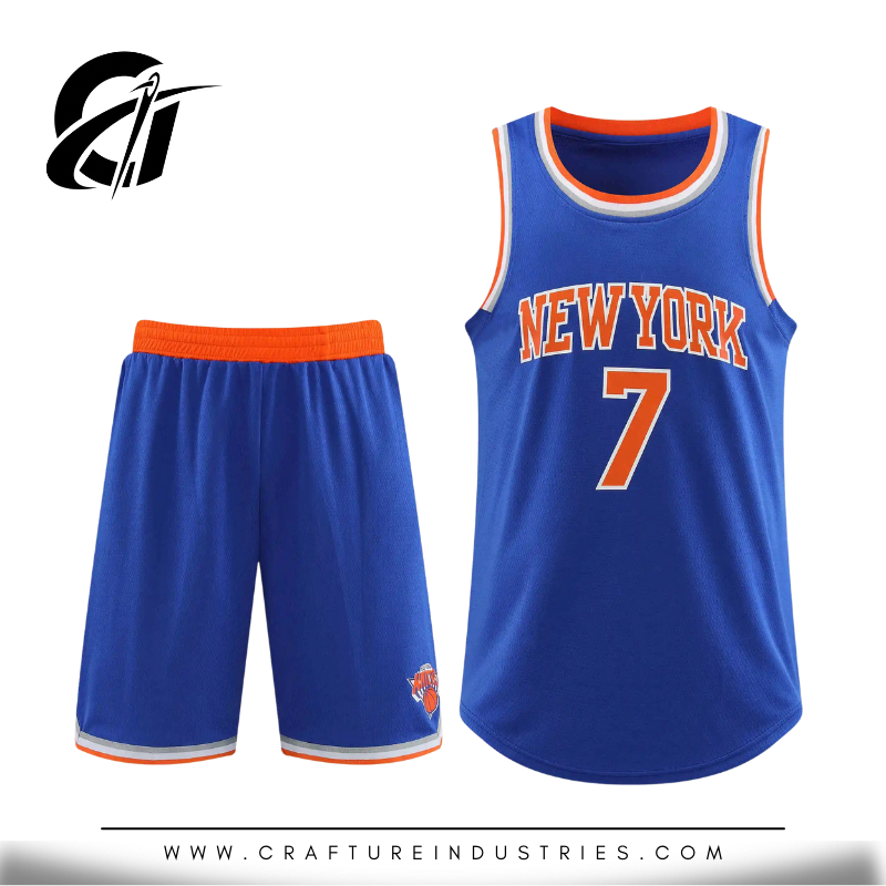 New York Basketball Jersey & Shorts Set