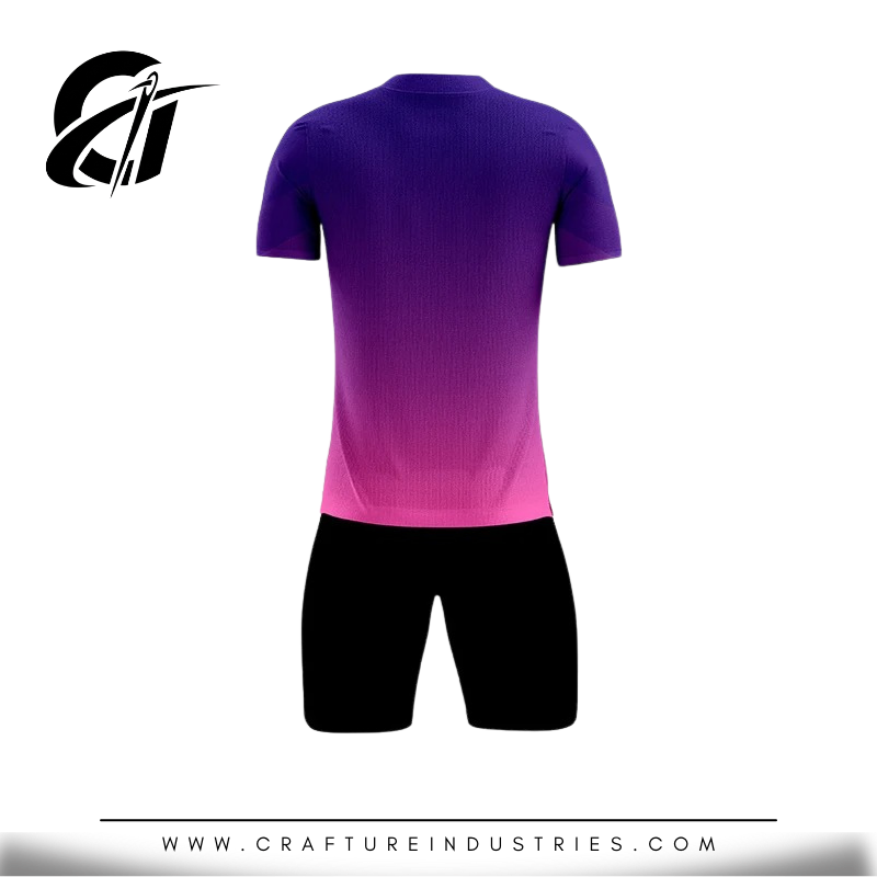 Purple-Pink Fade Soccer Uniform - Image 2