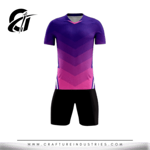 Purple-Pink Fade Soccer Uniform