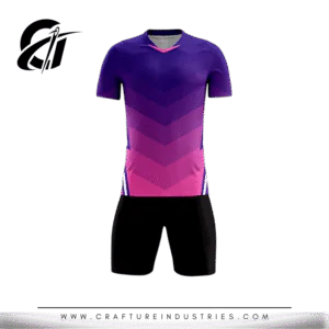 Purple-Pink Fade Soccer Uniform