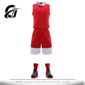 Red & White Basketball Uniform Set