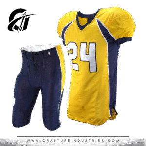 Yellow & Navy American Football Uniform